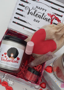 Candle and Lip Gloss Valentine's Set